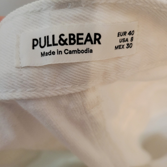 Pull & Bear White Mom High Rise Jean - Picture 3 of 7